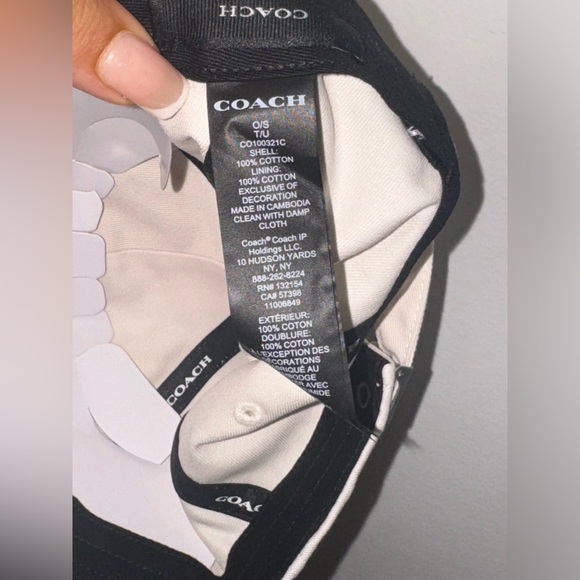 COACH WOMENS EMBROIDERED BASEBALL HAT - Picture 5 of 8